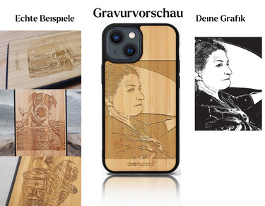 INDIVIDUELL iPhone 14 Bambus-Kunststoff